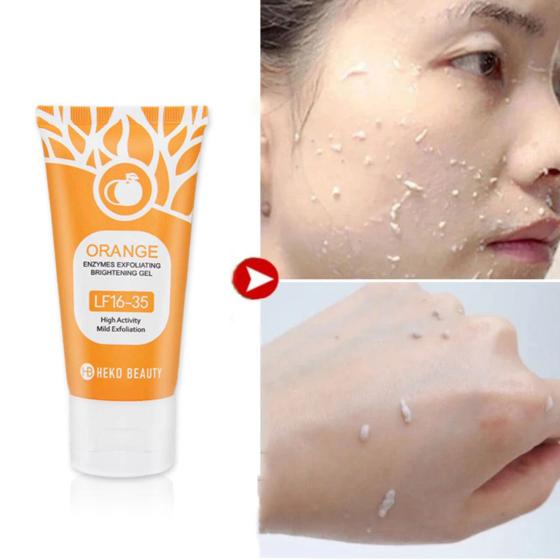 Orange Whitening Exfoliating Brightening Gel (LF16-35) - Gentle Facial Scrub