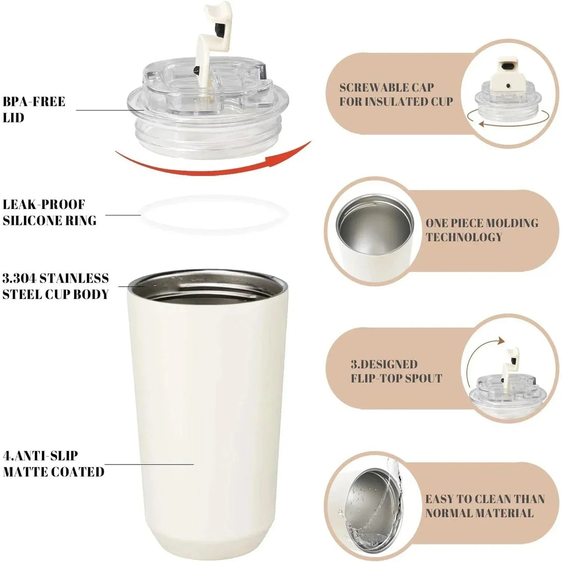 SMEG - Stainless Steel Vacuum Insulated Tumbler Mug